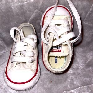 CONVERSE size 3 toddler sizes White